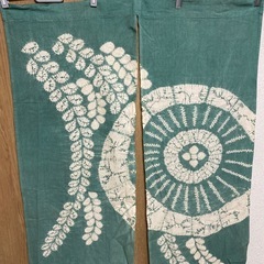★決まりました★絞り染めのれん　あげます。の画像