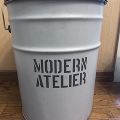 ペール缶スツール　ライトグレー