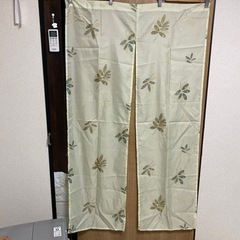 ★決まりました★薄いグリーン　のれん　あげます。