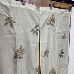 ★決まりました★薄いグリーン　のれん　あげます。の画像
