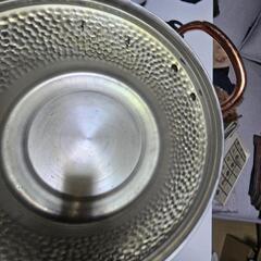 銅、銀メッキカレー、シチュー鍋の画像
