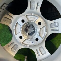 【美品】VIOLENTO 12インチ 4J PCD100 4穴 ET42 ダンロップ　WINTER MAXX 145/R12 LTタイヤ の画像