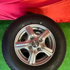 【美品】VIOLENTO 12インチ 4J PCD100 4穴 ET42 ダンロップ　WINTER MAXX 145/R12 LTタイヤ の画像