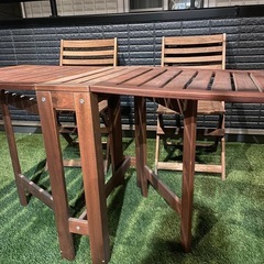IKEA　ガーデンテーブルイスセット　APPLARO 19053の画像