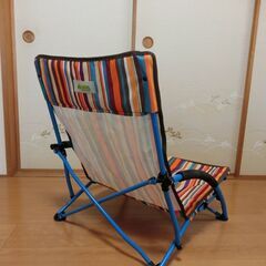 LOGOS（ロゴス） あぐらチェア　 ローチェア　椅子　いす　折りたたみ　キャンプ　アウトドアの画像