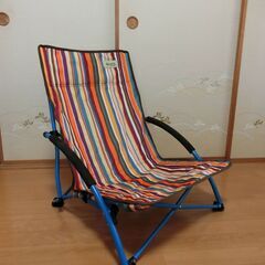 LOGOS（ロゴス） あぐらチェア　 ローチェア　椅子　いす　折りたたみ　キャンプ　アウトドアの画像