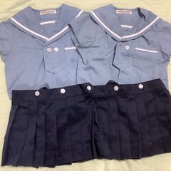 光の子幼児学園　制服（女の子）　夏服上下　麦わら帽子