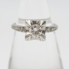 PM刻印 ダイヤモンド 0.28ct プラチナリング