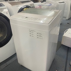 北九州市内配送無料　保証付き ニトリ 洗濯機 2020年 6.0kg 風乾燥 ステンレス槽 ガラス蓋 ホワイト NTR60の画像