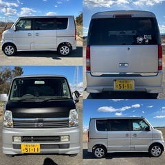 ⭐️車検取り立て❗️令和9年2月⭐️エブリーワゴンPZターボSP⭐️車高上げアゲバン^_^両側電動スライドドア・オートステップ・ナビ・ETC・新品ドラレコなど豪華装備⭐️の画像