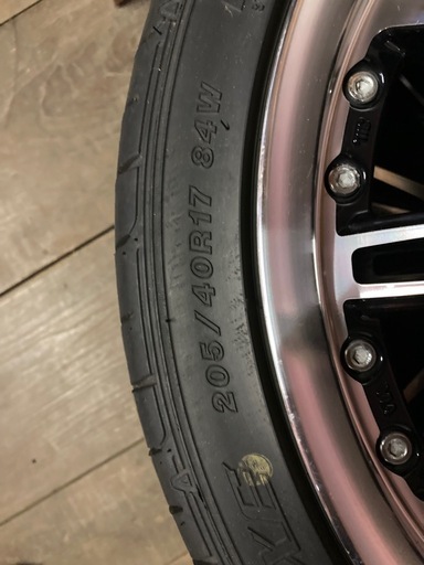 訳あり　タイヤホイール　4本セット　シュプリーム　205/40R17