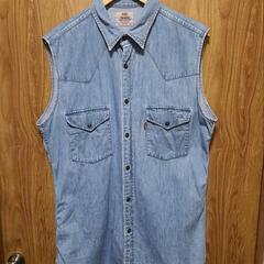 Levi's　ライトブルーデニムノースリーブシャツ