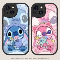 iPhone7 Plusケース スティッチ エンジェル ディズニー カップルの画像