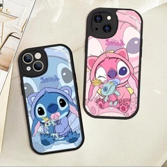 iPhoneX/XS ケース スティッチ エンジェル ディズニー カップルの画像