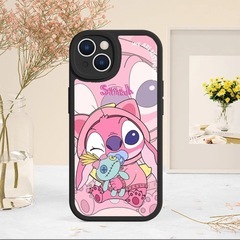 iPhoneX/XS ケース スティッチ エンジェル ディズニー カップルの画像