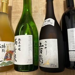 古い　清酒・ワイン・果実酒　9本セット　日本酒の画像