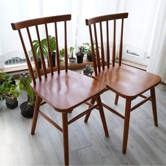 【お譲り先決定】木製　チェア 2脚の画像