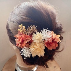 ドライフラワー ヘアアクセセット