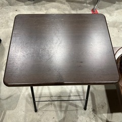 折りたたみ式ミニテーブル ハイタイプ ブラウン 