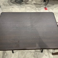 折りたたみ式テーブル ハイタイプ ブラウン