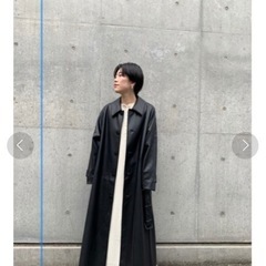 MOUSSY F/LEATHER BAL COLLAR コートの画像