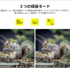 トレイルカメラ 赤外線カメラ 野生動物監視カメラ 小型防犯カメラ 3600万画素の画像