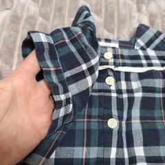 Biquette Club 半袖チェック柄ワンピース 90の画像