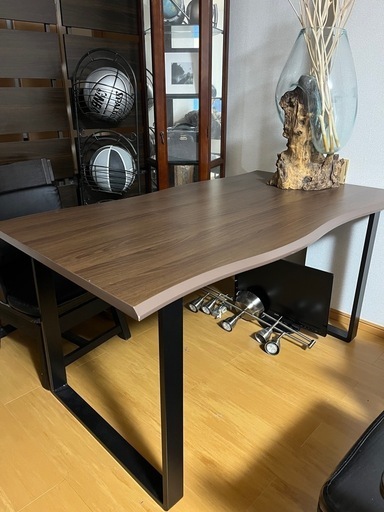 波型デザイン ダイニングテーブル