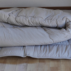 布団 掛け布団カバー付きの画像