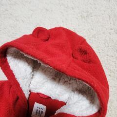 【babyGAP】耳つき真っ赤なダッフルコートの画像