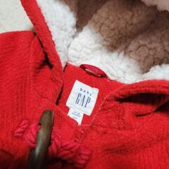 【babyGAP】耳つき真っ赤なダッフルコートの画像