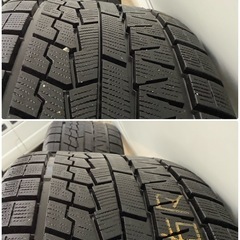 値下げします‼️超バリ山‼️ヨコハマ18インチスタッドレスタイヤ　美品アウディ用アルミホイール付❗️の画像