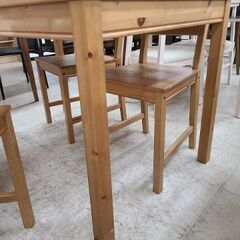 J6738IKEAイケアダイニングテーブルセットイス4脚付JOKKMOKKヨックモックパイン材クリーニング済【リユースのサカイ柏店】 (リユースの サカイ柏店) 南柏のダイニングセットの中古あげます・譲ります｜ジモティーで不用品の処分