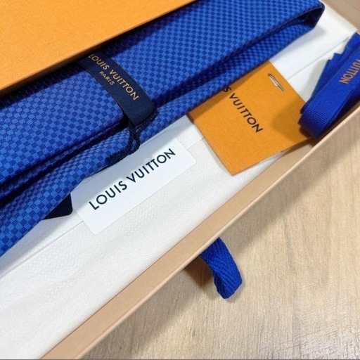 【新品 未使用】 LOUIS VUITTON ルイ・ヴィトン 青 ネクタイ