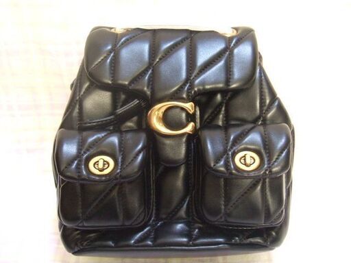 未使用 COACH リュック ショルダー タビー 黒 CU076
