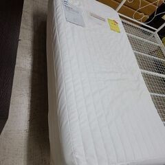 J6746　MUJI　無印良品　脚付シングルベッドマットレス付　高密度ポケットコイル　ホワイト　クリーニング済　【リユースのサカイ柏店】参考価格34,900円