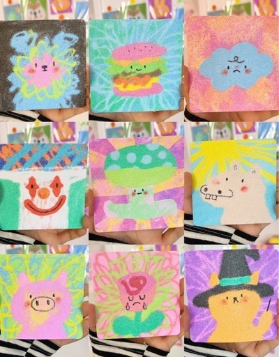 72色の砂絵用素材