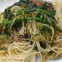 河川散歩しながら野草（菜の花、キクイモ）採取♪