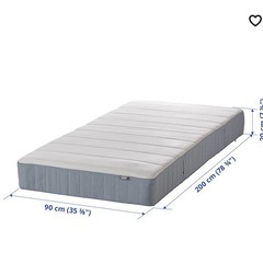 【IKEA】シングルベッド　フレーム➕マットレスの画像