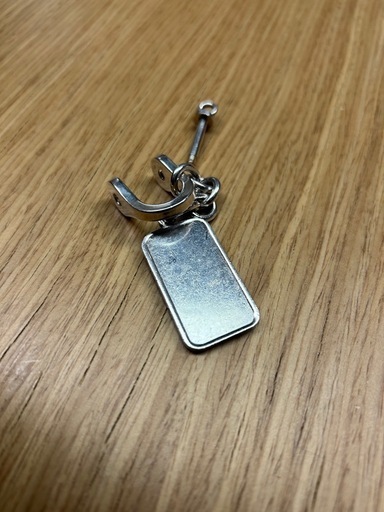 ティファニー インゴットプレート シルバー シャックル キーホルダー