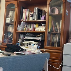 【引き取って下さい】食器棚  本棚 キャビネット 