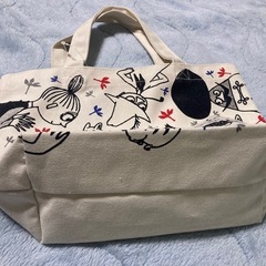 ムーミン　マチ付きバッグ　未使用の画像