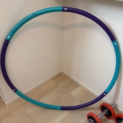 ★組み立て式 フラフープ 直径90cm 解体可能 軽量 使いやすい 柔らか素材で安心安全の画像