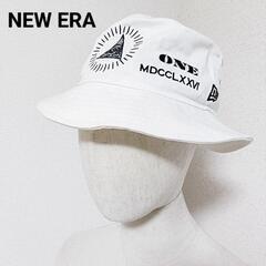 NEW ERA ニューエラ バケットハット 帽子 刺繍 ホワイト...