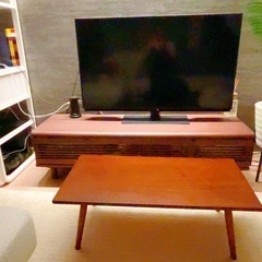 🉐極美品おまけ付き　　3点セット23年式シャープ50インチ液晶テレビ ニトリTVポートの画像