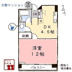 成約済】大町～2DK～郡山駅まで徒歩圏内✨最上階角部屋で眺望の良いお部屋 - 賃貸（マンション/一戸建て）