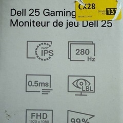 DELL ゲーミングモニター　280hz パソコンとセット購入の画像