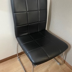 ニトリ　椅子　ダイニングチェア(アベルST HL-6166L BK) の画像