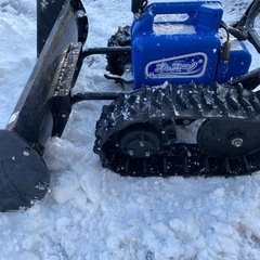ササキ 電動ラッセル除雪機 ER-801 オ・スーノ 24V 除雪幅約800ｍｍ 充電器の画像