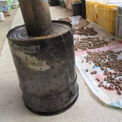 自作　もみがら燻炭器の画像
